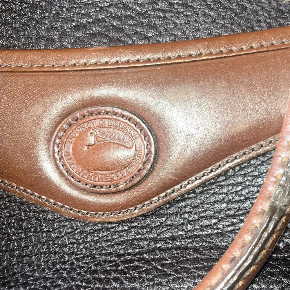 Dooney & Bourke Brown Leather Satchel,It's missing the Shoulder Strip